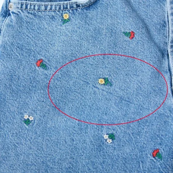 Rails Zuma Embroidered Flower Field Frayed Hem Denim Shorts Size 25 cottagecore - Picture 10 of 16